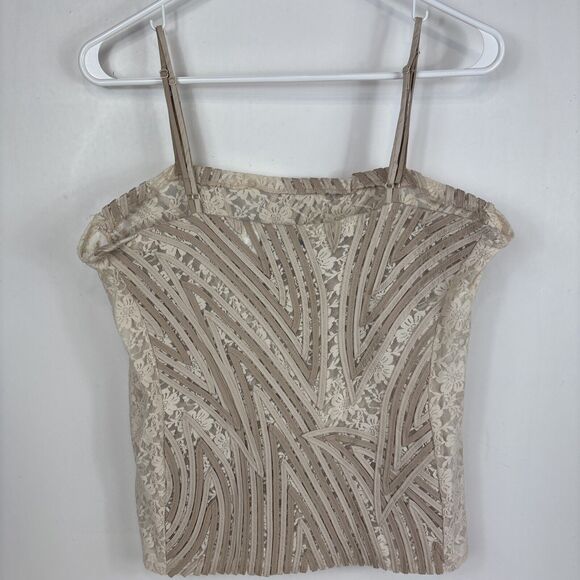 Alexandra Rosati Women's Size 10 Cream Lace Tank Top W/ Matching Dual Zip Jacket - Picture 11 of 16